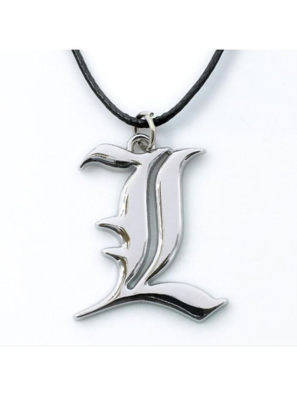 2/$10 Death Note L Silver Letter Pendant Necklace